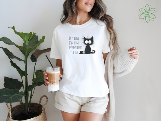 Its All Fine Cat Softstyle Tshirt