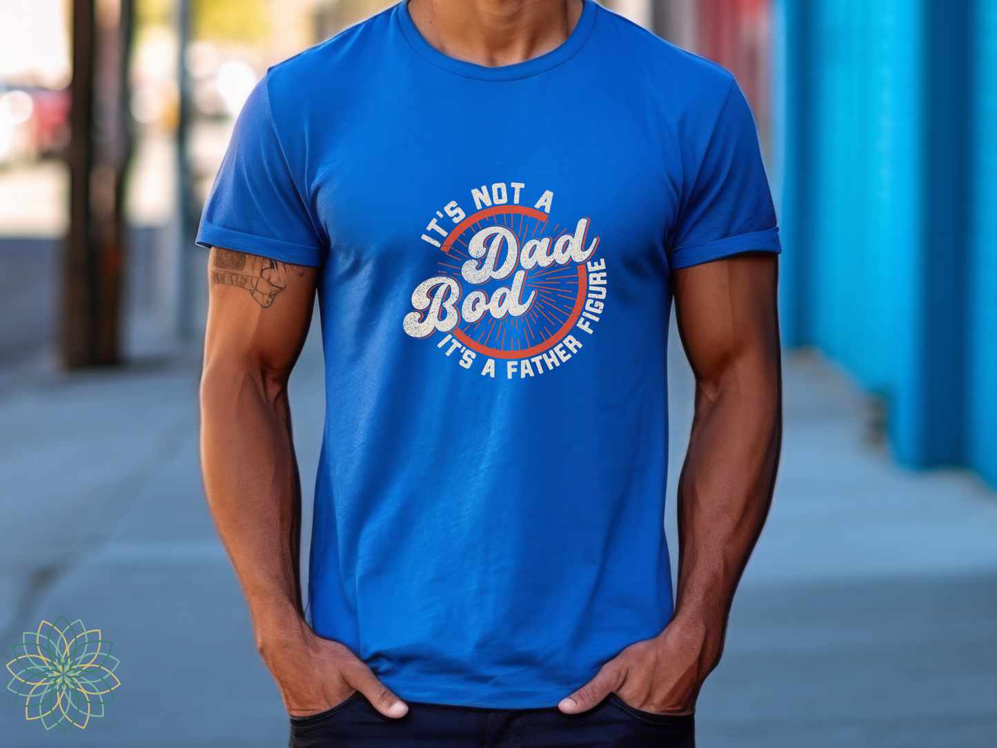 Dad Bod / Father Figure mens Funny Softstyle Tshirt