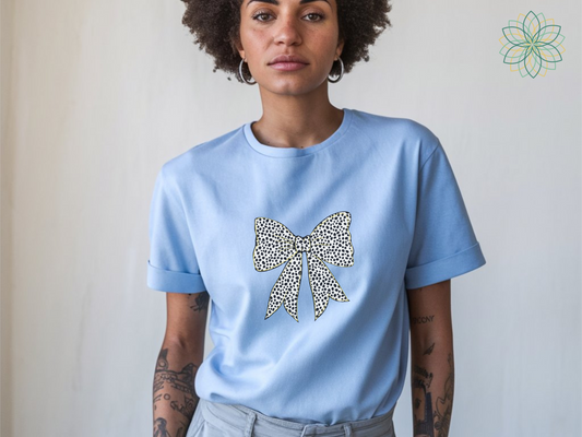 Spotty Bow Coquette Softstyle Tshirt