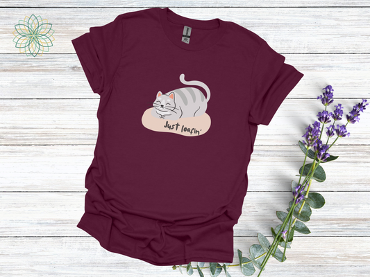 Loafin' Cat Softstyle Unisex T-Shirt