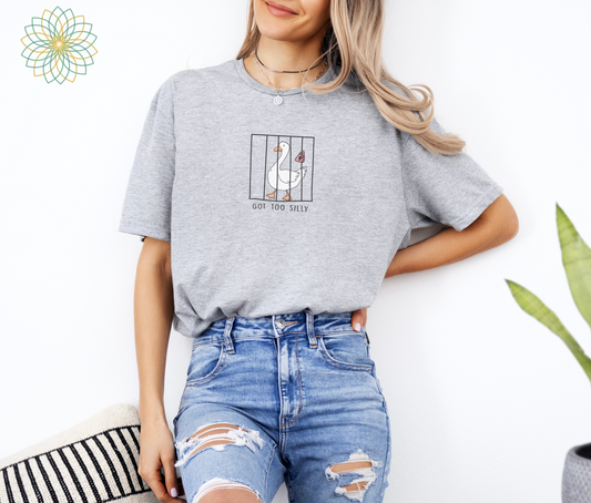 Goose Got Too Silly Fun Soft Style T-Shirt