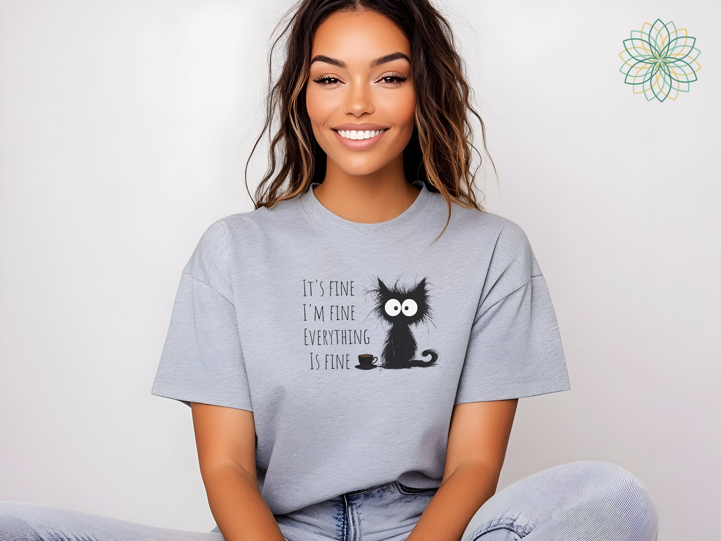 Its All Fine Cat Softstyle Tshirt