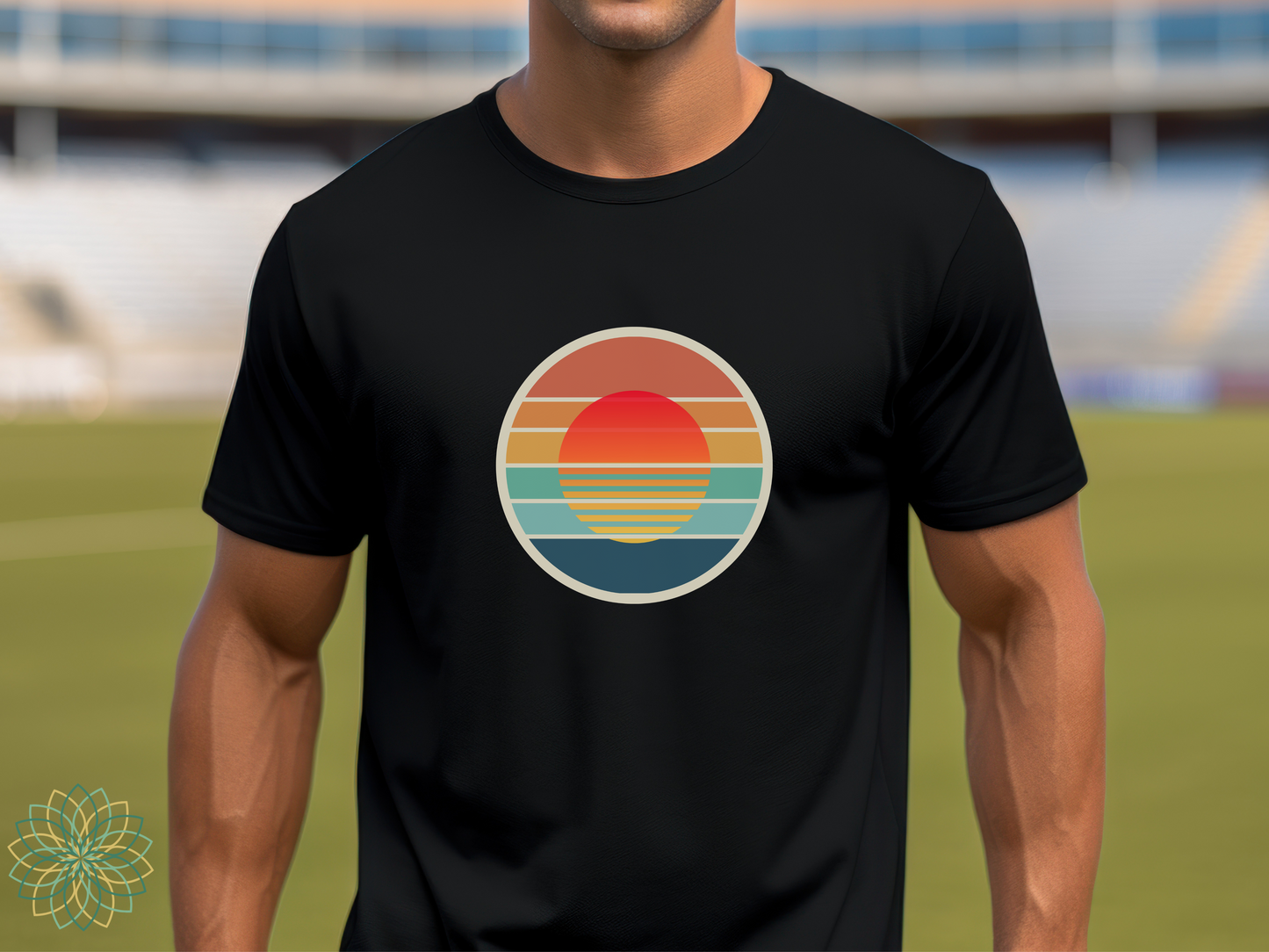 Sunset Circle Unisex Softstyle Tshirt
