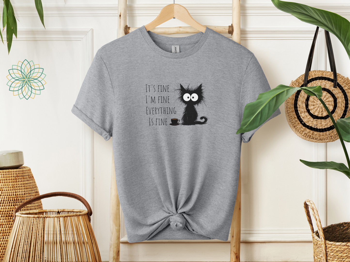 Its All Fine Cat Softstyle Tshirt