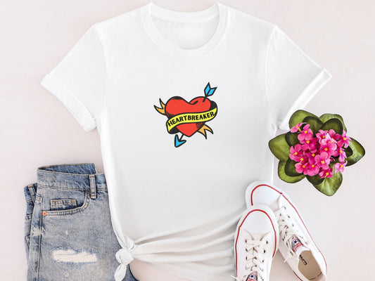 Heartbreaker Tattoo Softstyle T-Shirt