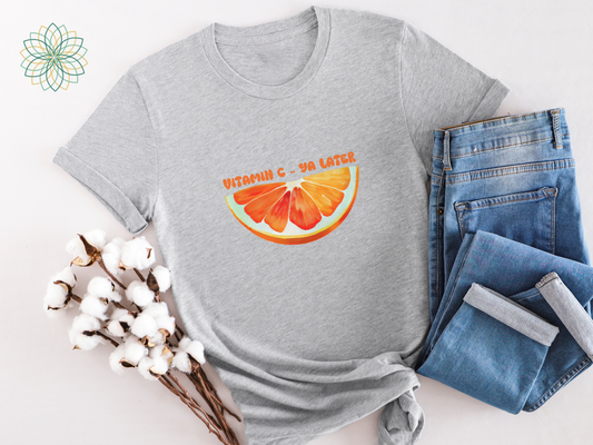 Orange Vitamin C T-Shirt - Cute Casual Tee