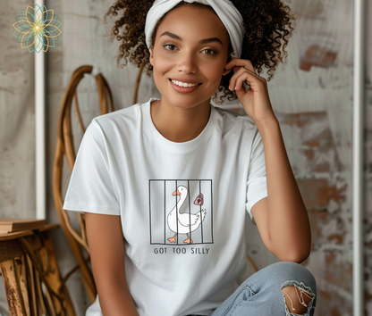 Goose Got Too Silly Fun Soft Style T-Shirt