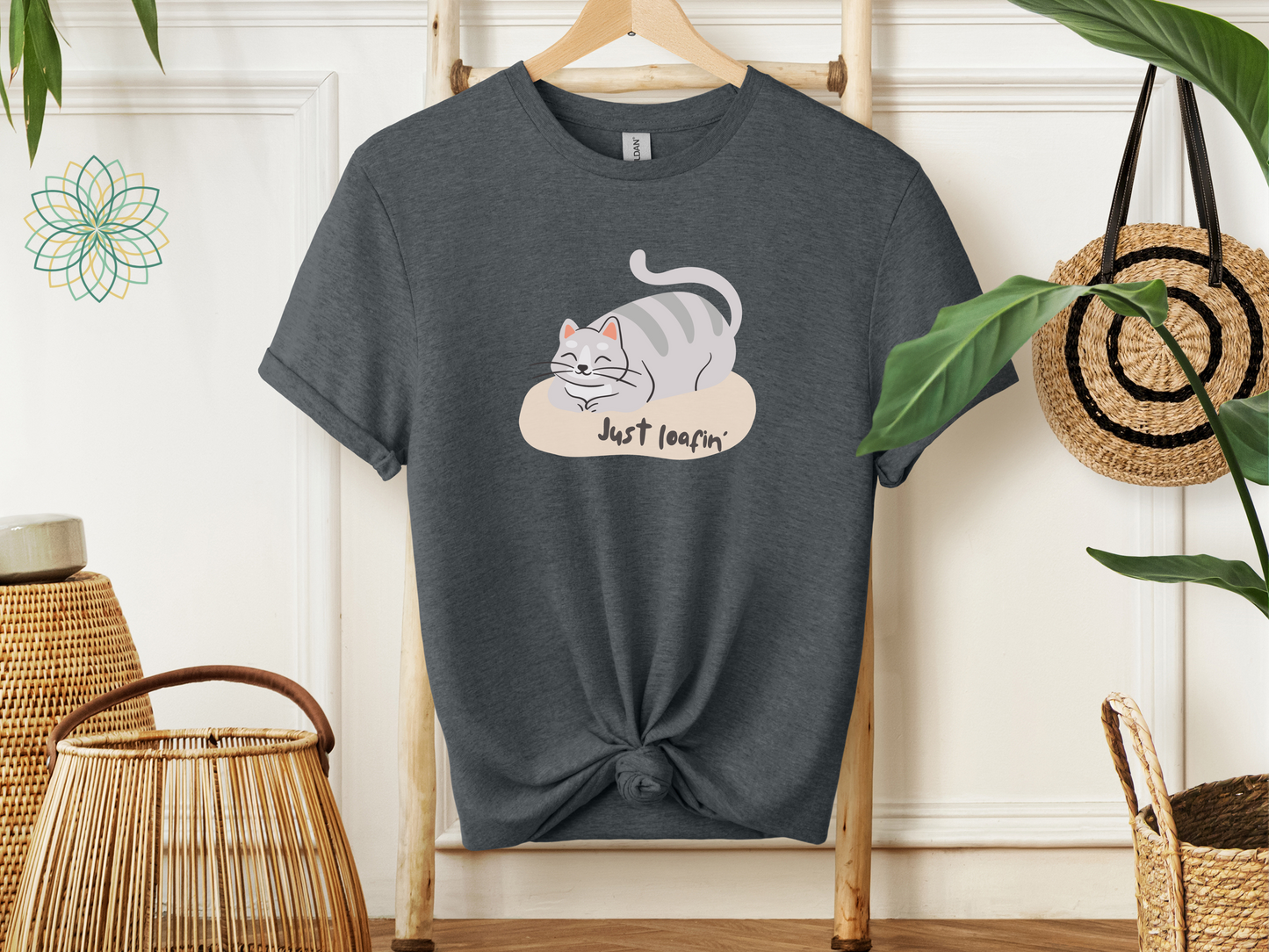 Loafin' Cat Softstyle Unisex T-Shirt