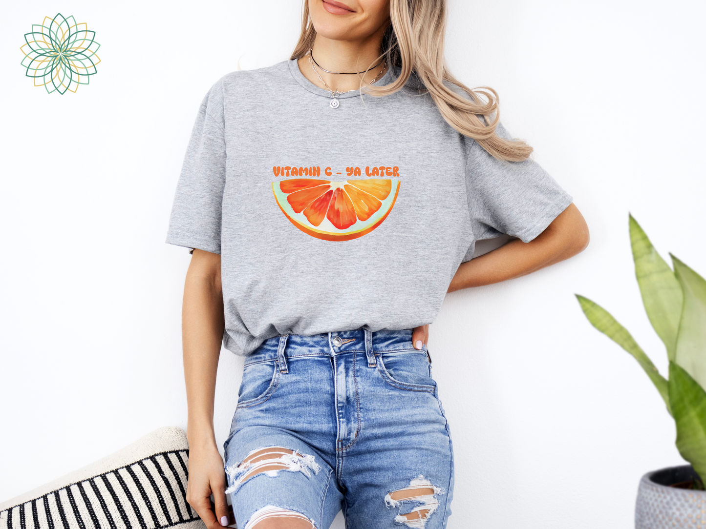 Orange Vitamin C T-Shirt - Cute Casual Tee