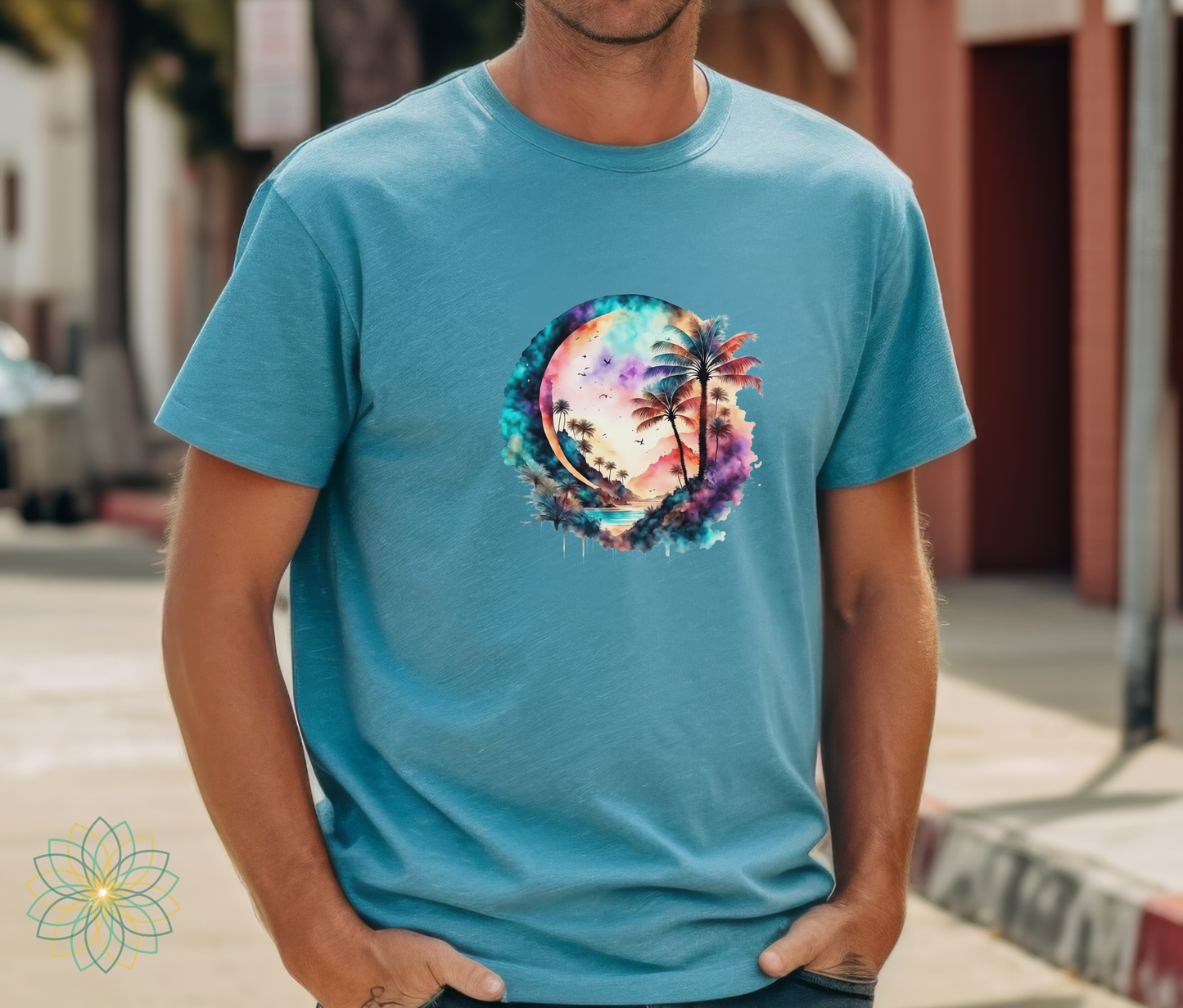 Mystical Palms Softstyle unisex Tshirt