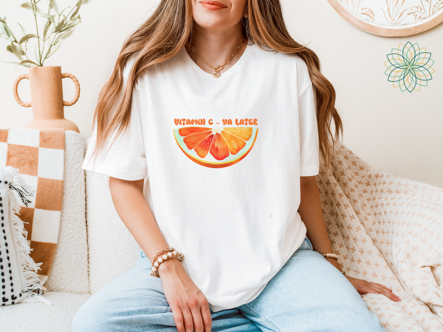 Orange Vitamin C T-Shirt - Cute Casual Tee
