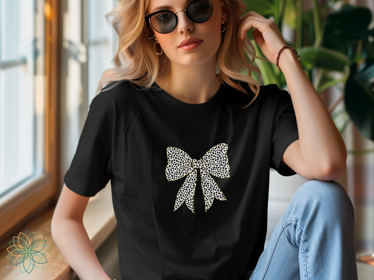 Spotty Bow Coquette Softstyle Tshirt