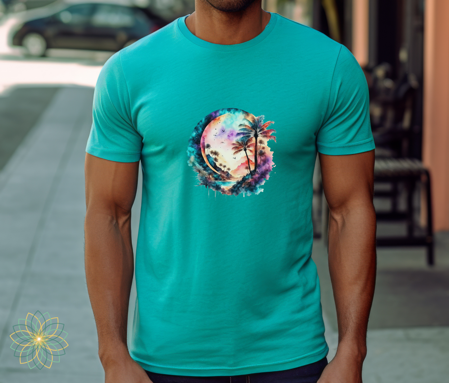 Mystical Palms Softstyle unisex Tshirt