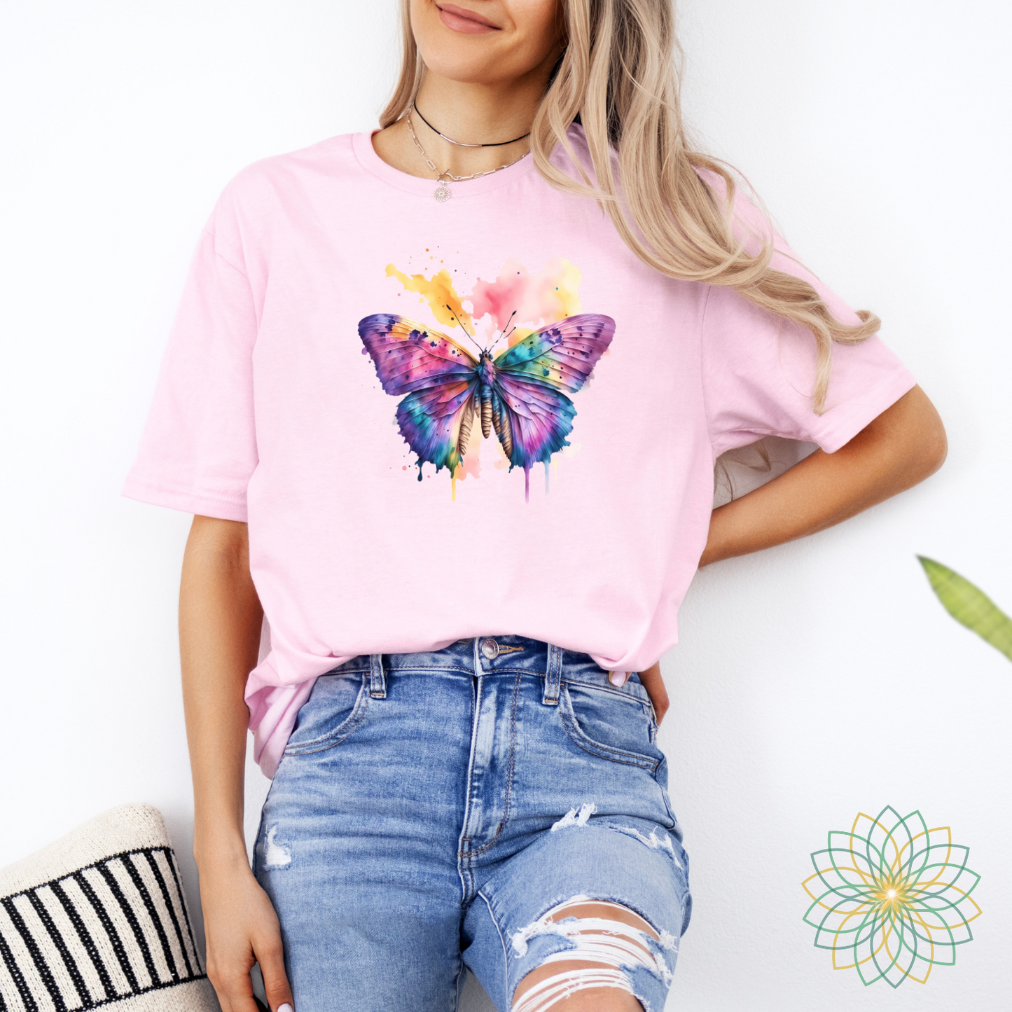 Painted Butterfly Softstyle Tshirt