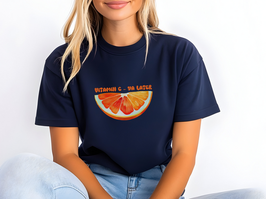 Orange Vitamin C T-Shirt - Cute Casual Tee