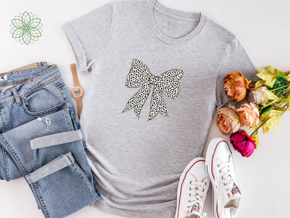 Spotty Bow Coquette Softstyle Tshirt