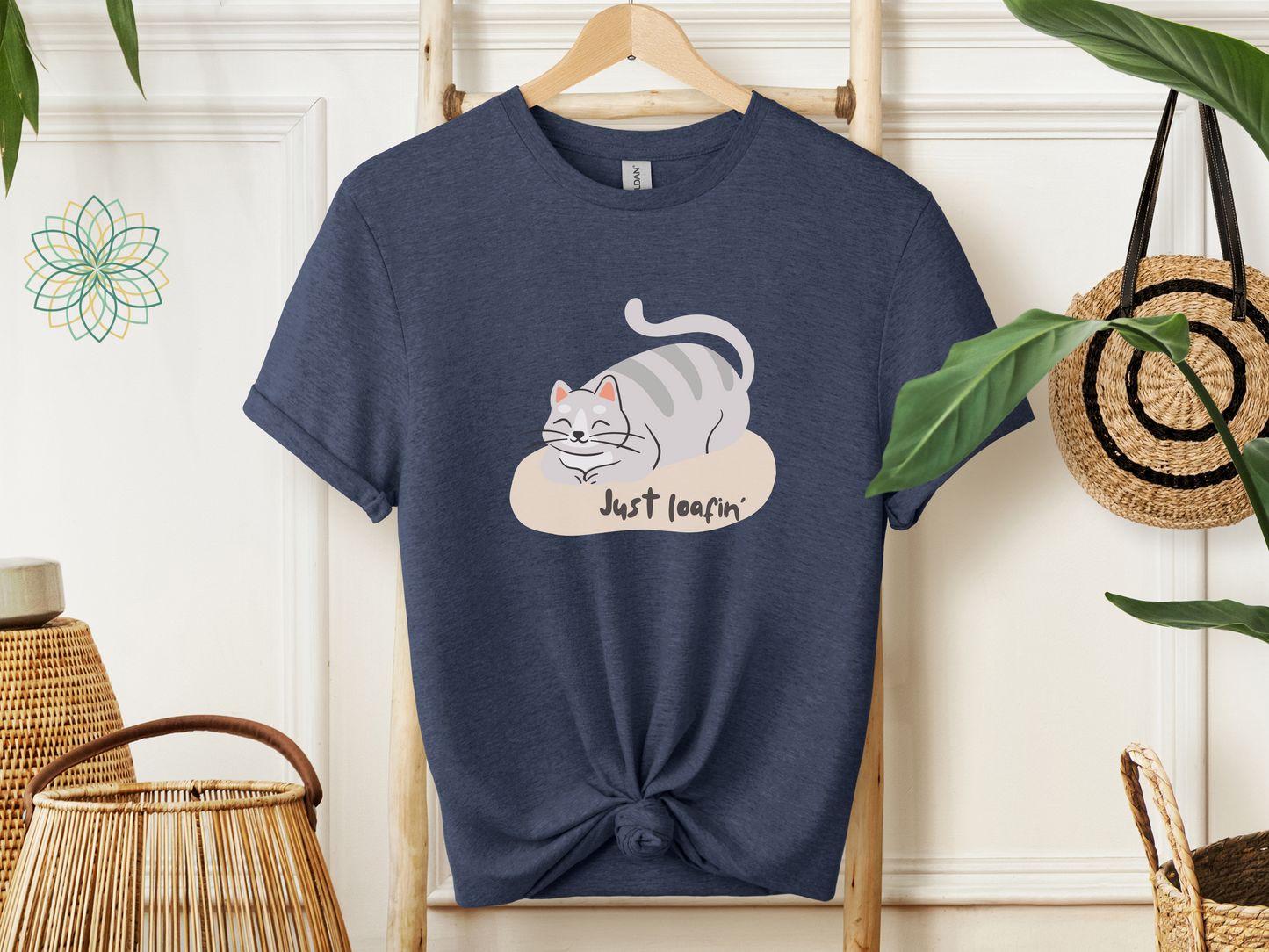 Loafin' Cat Softstyle Unisex T-Shirt