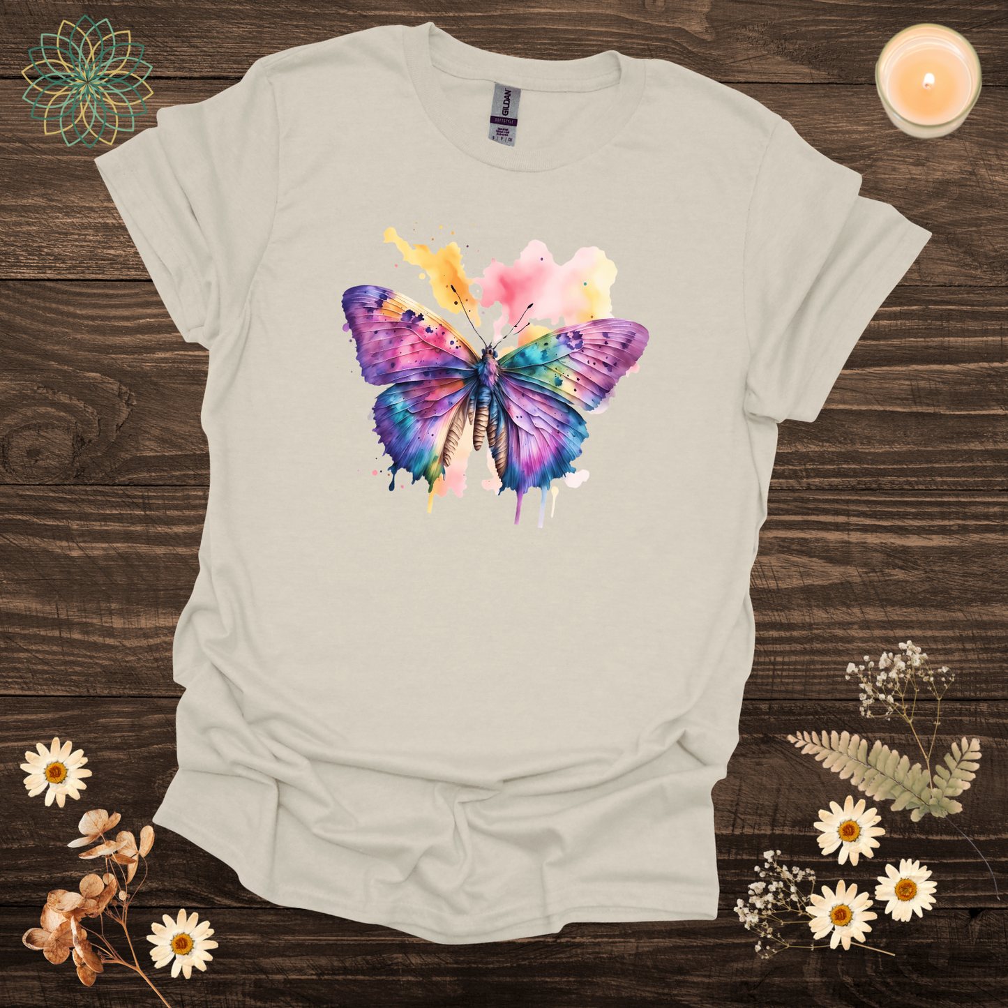 Painted Butterfly Softstyle Tshirt