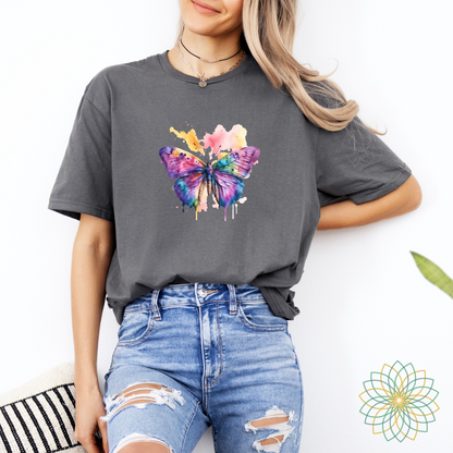 Painted Butterfly Softstyle Tshirt